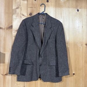 Vintage Levi's Menswear Wool Sport Coat Mens 42S Tweed 2 Button Blazer Jacket US